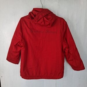 Scuderia Ferrari Red Hooded Windbreaker Jacket Kids Size M